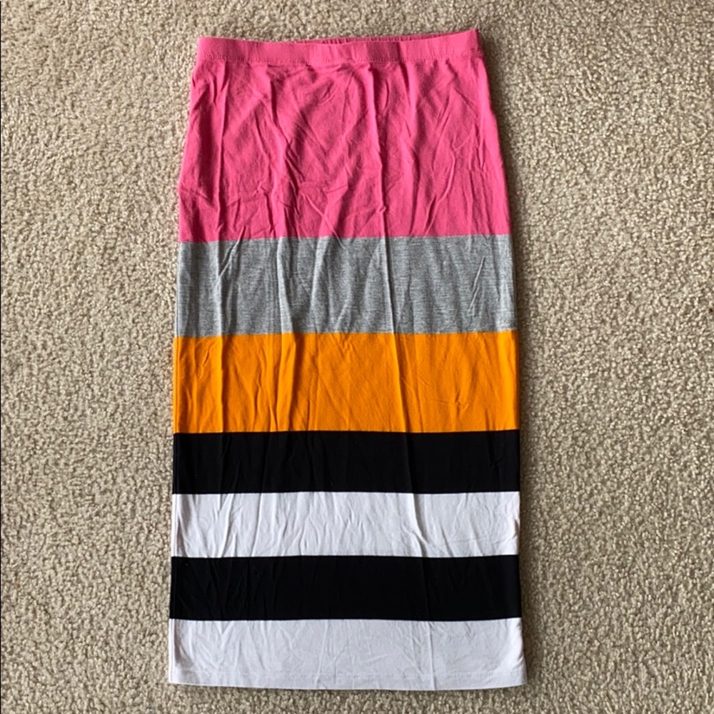 Topshop jersey knit midi skirt